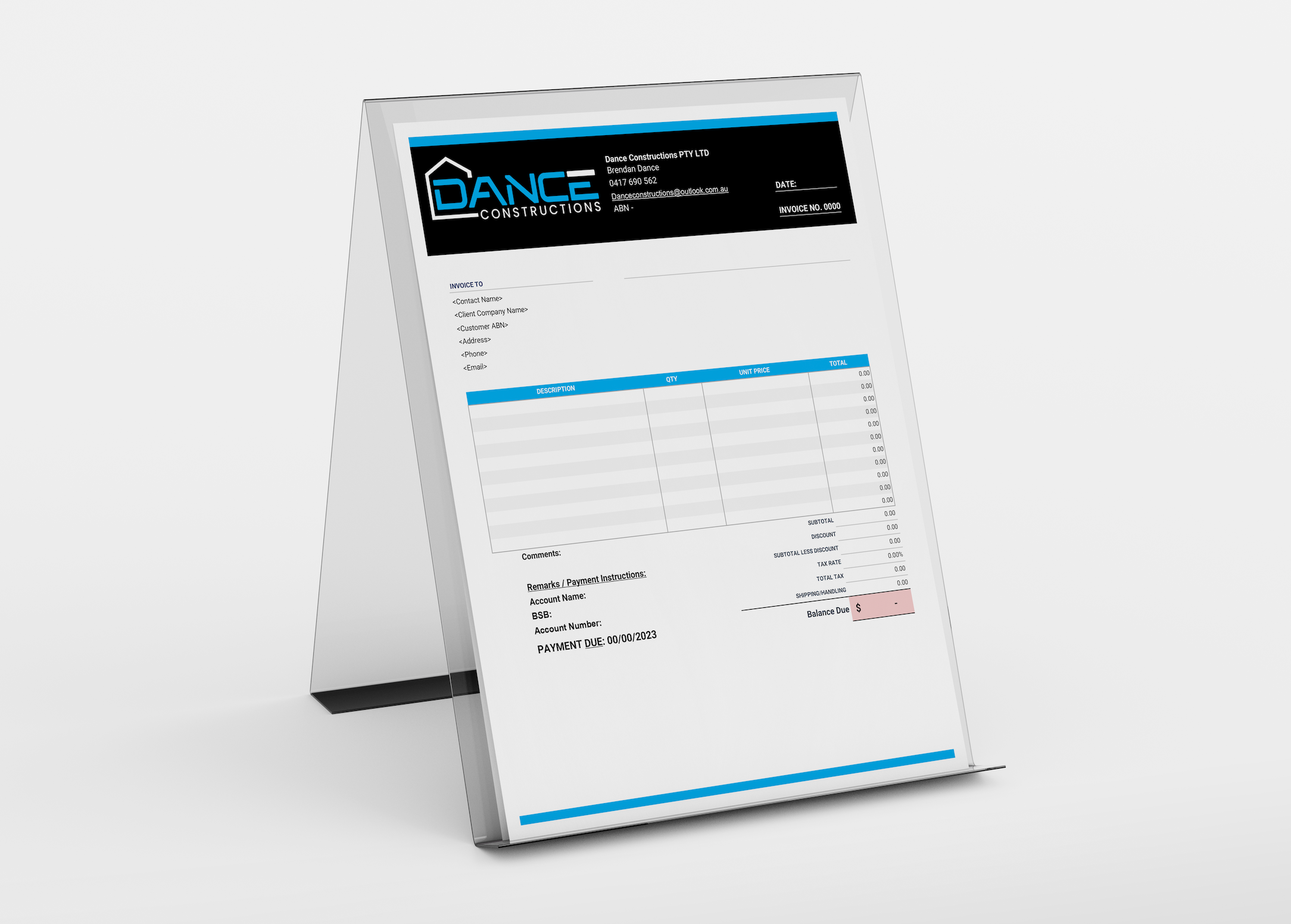 Invoice template