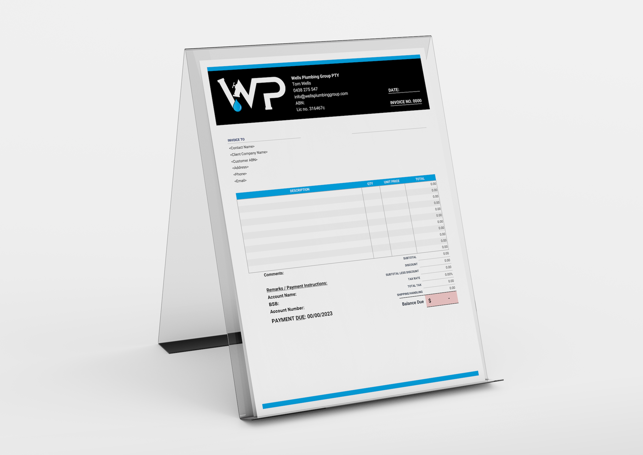 Invoice template