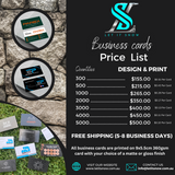 Business Card Design & Print